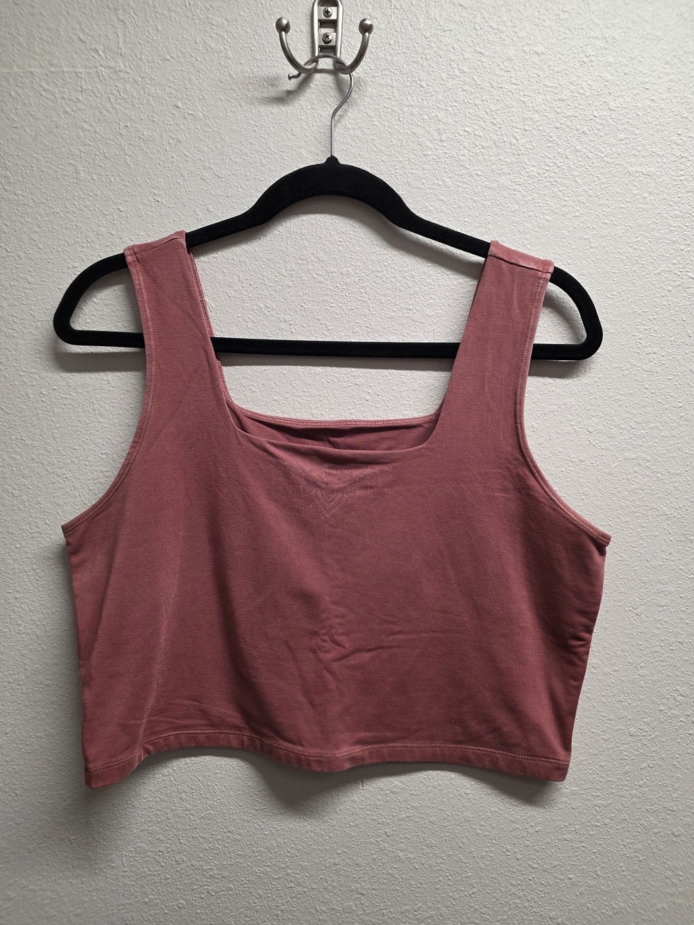 Square-Neck Bra Top in Dusty Rose